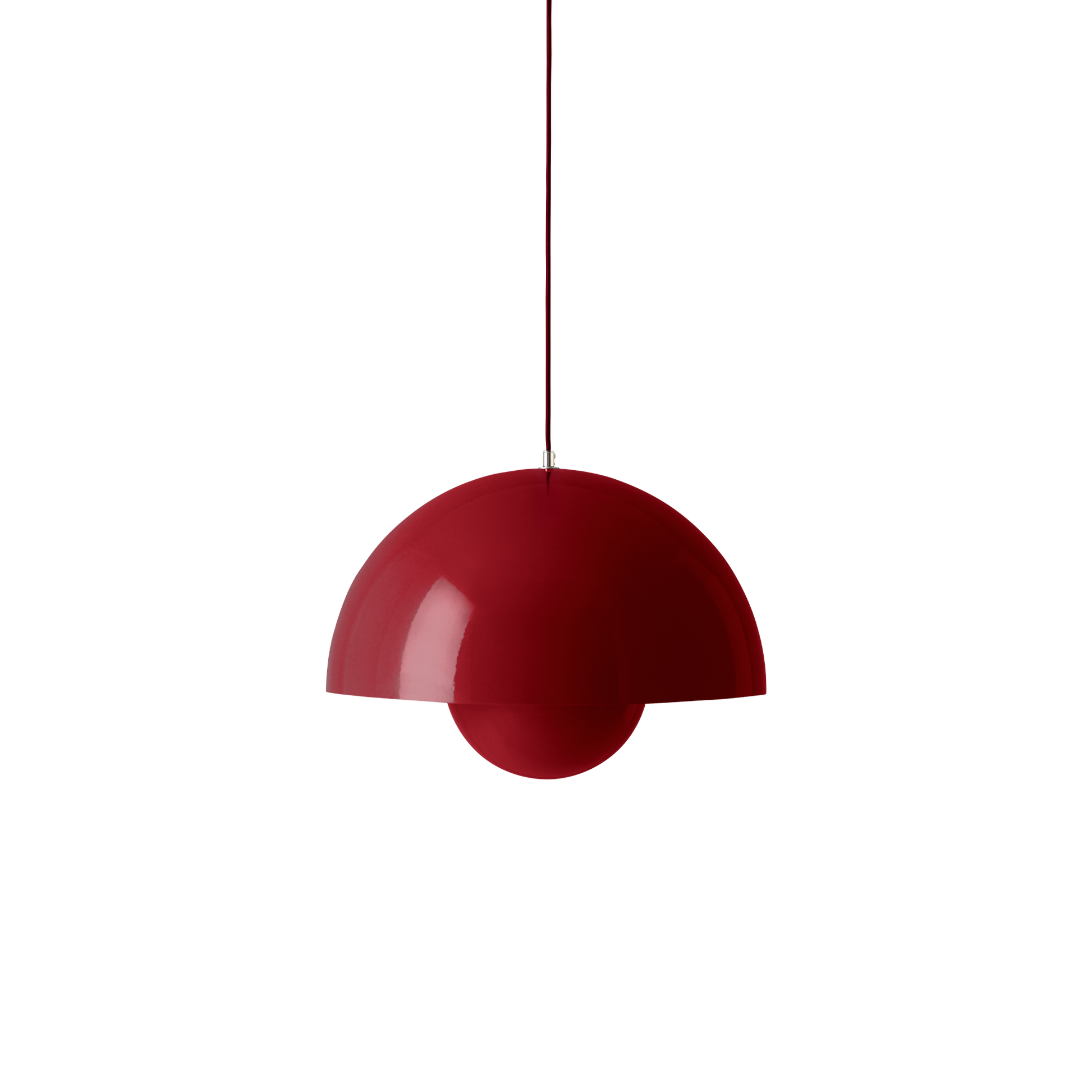 Flowerpot VP2 Pendant Lamp by &tradition #Vermilion Red