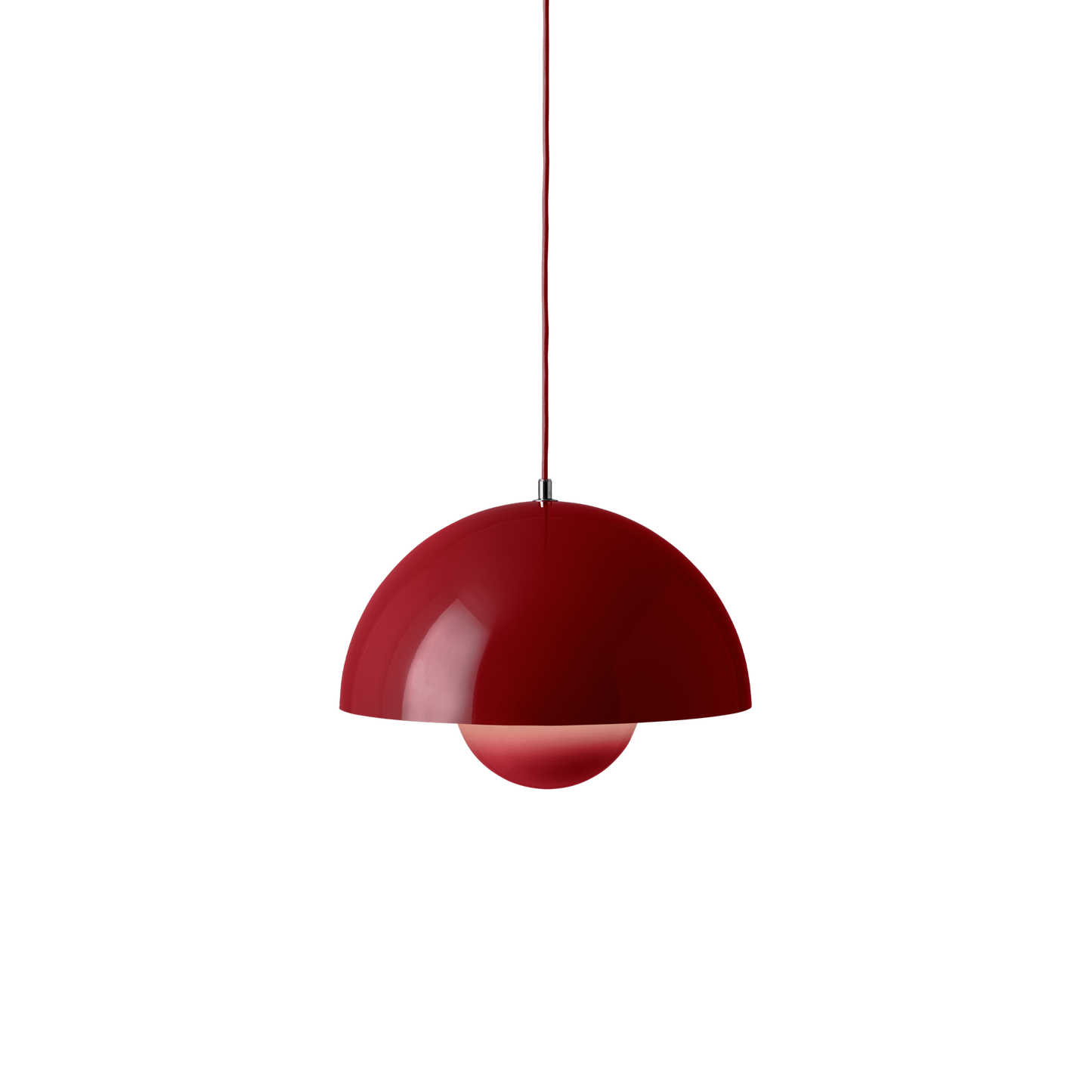 Flowerpot VP7 Pendant Lamp by &tradition #Vermilion Red