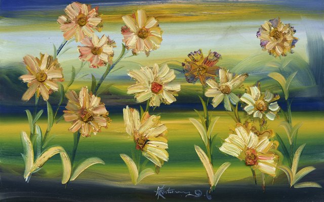 Flowers, 1990s, Italy, Oil on Canvas, Framed-VHF-1330708