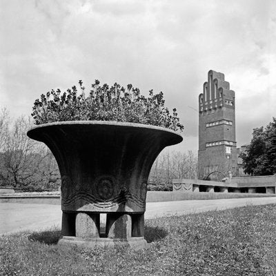 Flowers Wedding Tower Mathildenhoehe Darmstadt, Germany, 1938, Printed 2021-DYV-997877