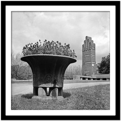 Flowers Wedding Tower Mathildenhoehe Darmstadt, Germany, 1938, Printed 2021-DYV-997877