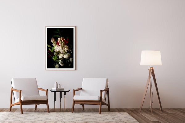 Flowers with Caravaggio Light, Still Life Giclée Photo, 2021-RWC-1016098