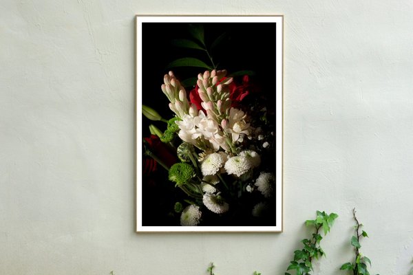 Flowers with Caravaggio Light, Still Life Giclée Photo, 2021-RWC-1016098