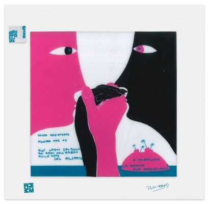 Fluire con te - Screen Print on Acetate by E. Pouchard - 1973 1973-ZCI-760875