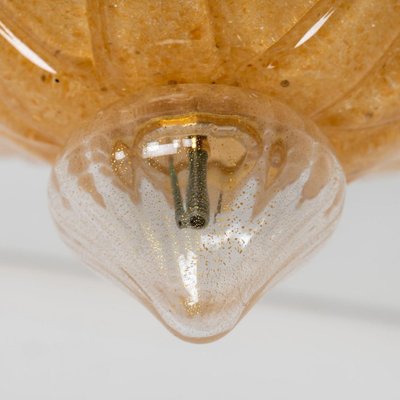 Flush Mount Gold Murano Glass from Vistosi, Italy, 1970s-VDW-1436924