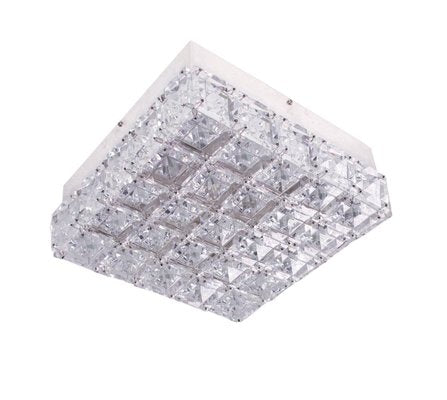 Flush Mount in Crystal & Nickel by Rolf Gutbrod for Lobmeyr / Bakalowits & Sons-DEK-932663