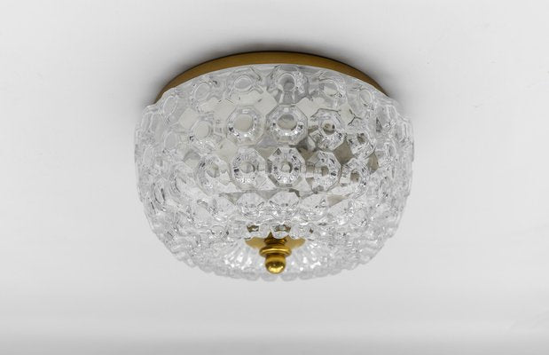 Flush Mount Lamp in Glass by Limburg, Gerrmany, 1960s-KQB-1812921