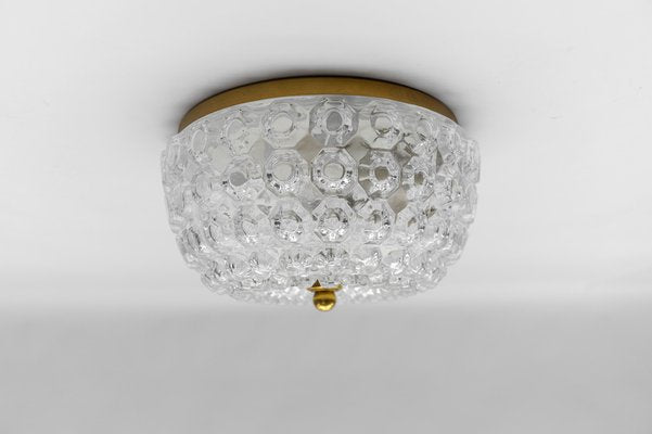 Flush Mount Lamp in Glass by Limburg, Gerrmany, 1960s-KQB-1812921