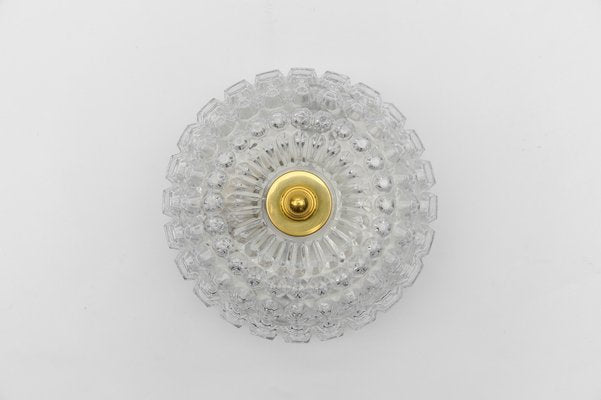 Flush Mount Lamp in Glass by Limburg, Gerrmany, 1960s-KQB-1812921