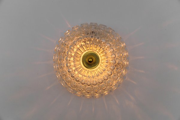 Flush Mount Lamp in Glass by Limburg, Gerrmany, 1960s-KQB-1812921