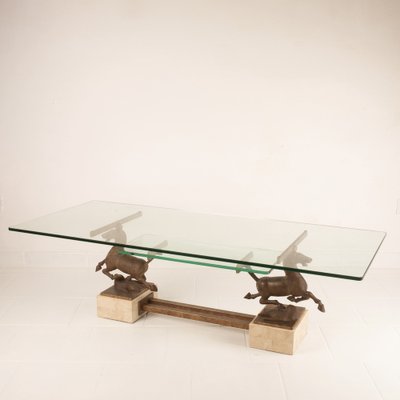 Flying Horse of Gansu Coffee Table in the style of Maison Charles, 1970s-BAD-1709079