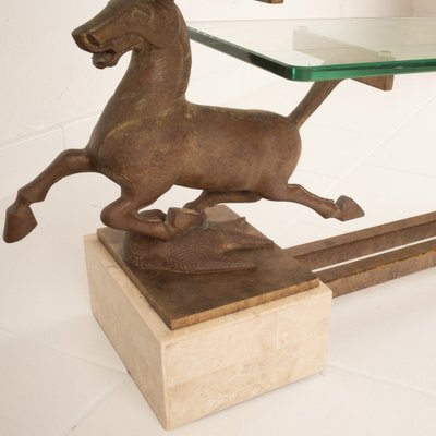 Flying Horse of Gansu Coffee Table in the style of Maison Charles, 1970s-BAD-1709079