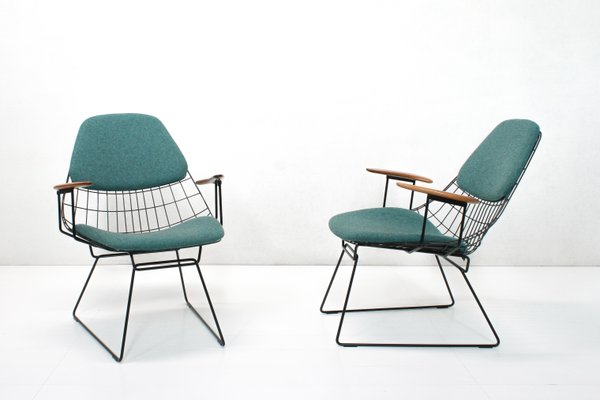 FM06 Wire Lounge Armchairs by Cees Braakman & Adriaan Dekker for Pastoe, Set of 2-SES-2032203