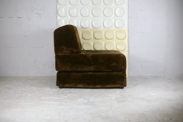 Foam & Velvet Amber Chair, France, 1970-MAO-1137282