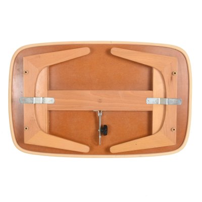 Folding and Adjustable Bed Tray in Laminated Wood by Fratelli Reguitti, Italy, 1950s-JDR-1126280