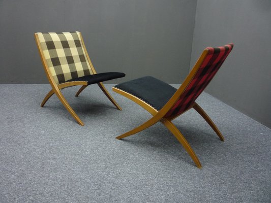 Folding Antimott Chairs by Ulrich Hermstrüwer for Wilhelm Knoll, 1950s, Set of 2-UG-1706490