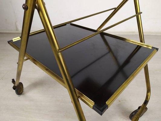 Folding Cart on Wheels in Brass-EAD-1259048