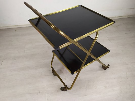 Folding Cart on Wheels in Brass-EAD-1259048