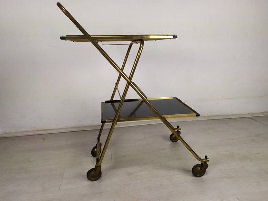 Folding Cart on Wheels in Brass-EAD-1259048