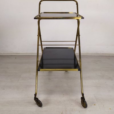 Folding Cart on Wheels in Brass-EAD-1259048