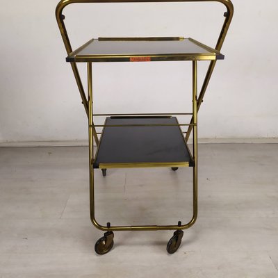 Folding Cart on Wheels in Brass-EAD-1259048