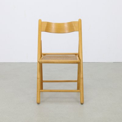 Folding Chair in Webbing & Wood attributed to Habitat, 1980s-RZV-1806987