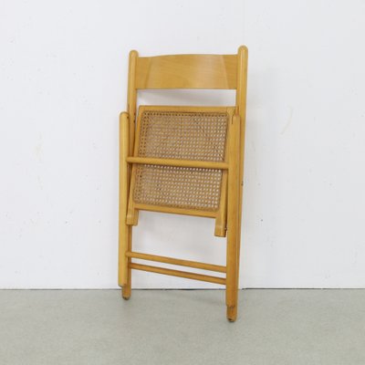 Folding Chair in Webbing & Wood attributed to Habitat, 1980s-RZV-1806987