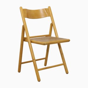 Folding Chair in Webbing & Wood attributed to Habitat, 1980s-RZV-1806987