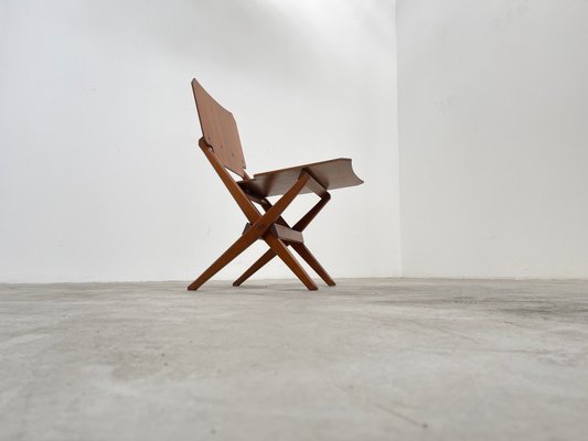 Folding Chair with Solid Wood Frame by Franco Albini for Poggi, 1952-IEW-1145138