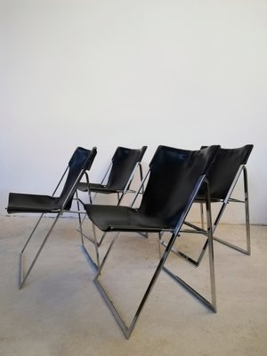 Folding Chairs by Marcello Cuneo for Amar, 1970s, Set of 4-UIW-1066879