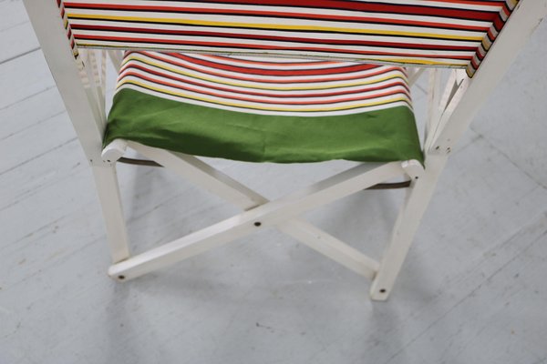 Folding Director's Chair with Original Cover, Italy, 1970s-AA-1123351