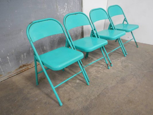 Folding Garden Chairs, 1980s, Set of 4-WWQ-1306169