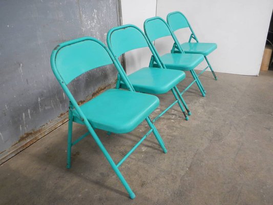 Folding Garden Chairs, 1980s, Set of 4-WWQ-1306169