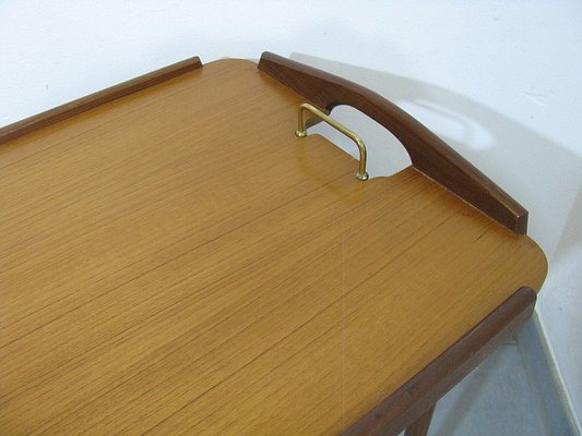 Folding Teak and Oak Serving Tray by Aase Dreieri Ganddal, Norway, 1960s-SZW-1181020