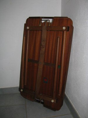 Folding Teak and Oak Serving Tray by Aase Dreieri Ganddal, Norway, 1960s-SZW-1181020