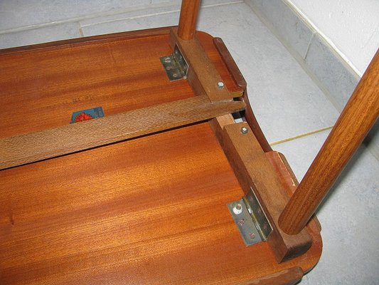 Folding Teak and Oak Serving Tray by Aase Dreieri Ganddal, Norway, 1960s-SZW-1181020