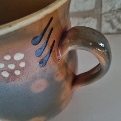 Folk Art Wabi Wabi Glazed Earthenware Pitcher from Savoie, 1950s-GSF-1812807