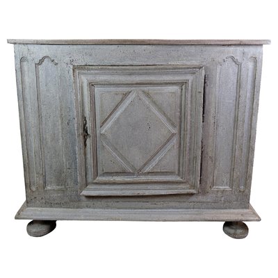 Food Cabinet Painted in Grey, 1720s-UY-2027295