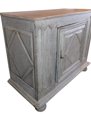 Food Cabinet Painted in Grey, 1720s-UY-2027295