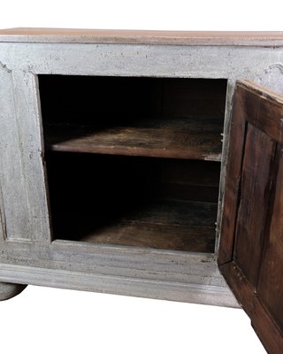 Food Cabinet Painted in Grey, 1720s-UY-2027295