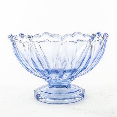 Footed Ring Bowl from Ząbkowice Glassworks, 1950s-BKO-1823435