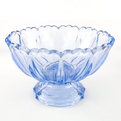 Footed Ring Bowl from Ząbkowice Glassworks, 1950s-BKO-1823443