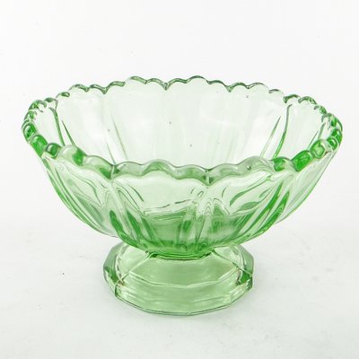 Footed Ring Bowl from Ząbkowice Glassworks, 1950s-BKO-1823434