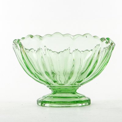 Footed Ring Bowl from Ząbkowice Glassworks, 1950s-BKO-1823434