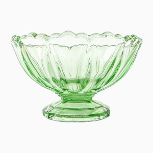 Footed Ring Bowl from Ząbkowice Glassworks, 1950s-BKO-1823434