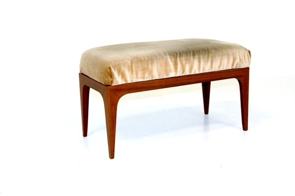 Footrest or Stool in Mahogany, Sweden, 1950s-GEK-1351173