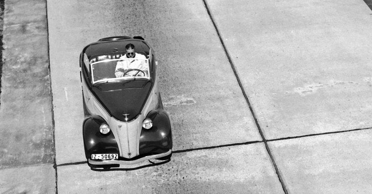 Ford Eifel Bridge Reichsautobahn Highway Bayreuth, Germany, 1935, Printed 2021-DYV-997894