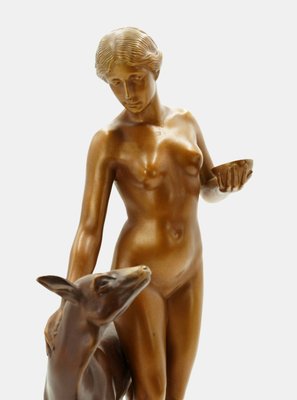 Forest Idyll Bronze by Rudolf Kaesbach, 1915-TPH-2016394