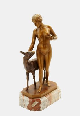 Forest Idyll Bronze by Rudolf Kaesbach, 1915-TPH-2016394