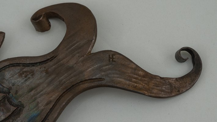 Forged Iron Ashtray in the Shape of a Fish, Vienna, 1960s-SPD-742227